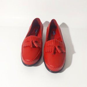Dr. Scholl's Kiltie Tassel Loafers-Red (NEW)